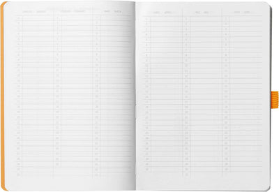 Rhodia 117576C Notizheft Goalbook (DIN A5, 14.8 x 21 cm, Dot, praktisch und trendige, mit weichem De