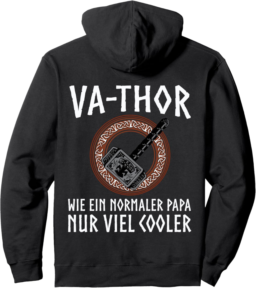 Va-Thor Design Vater Papa Helden Wikinger Pullover Hoodie