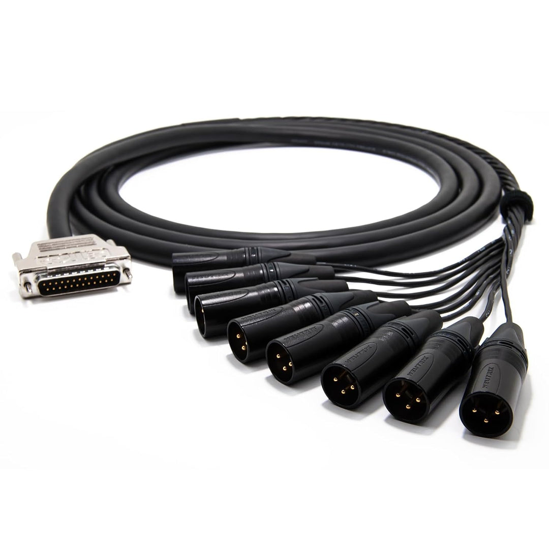 enoaudio Mogami 2932 8 Multicore Analog Kabel Breakout | Gold D-Sub 25 - Neutrik XLR male | HiFi, 3,