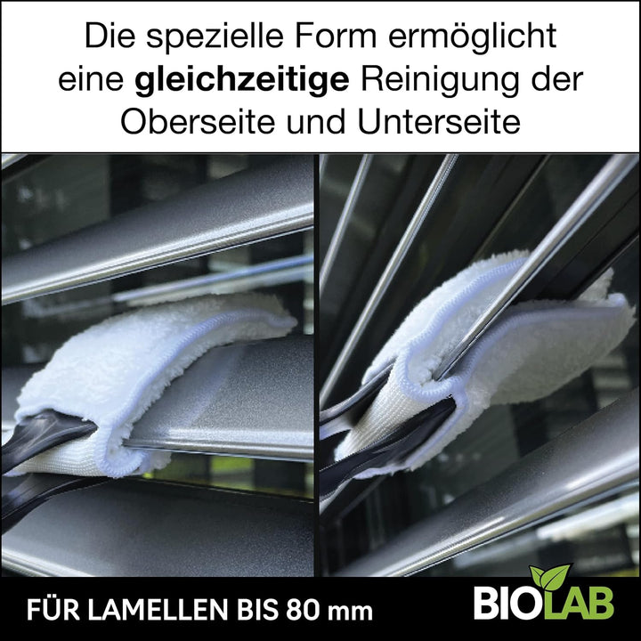 BIOLAB Lamellen-Reinigungspads (4 Stück) für Lamellenreinigungszange, Ersatz Pads für Lamellenreinig