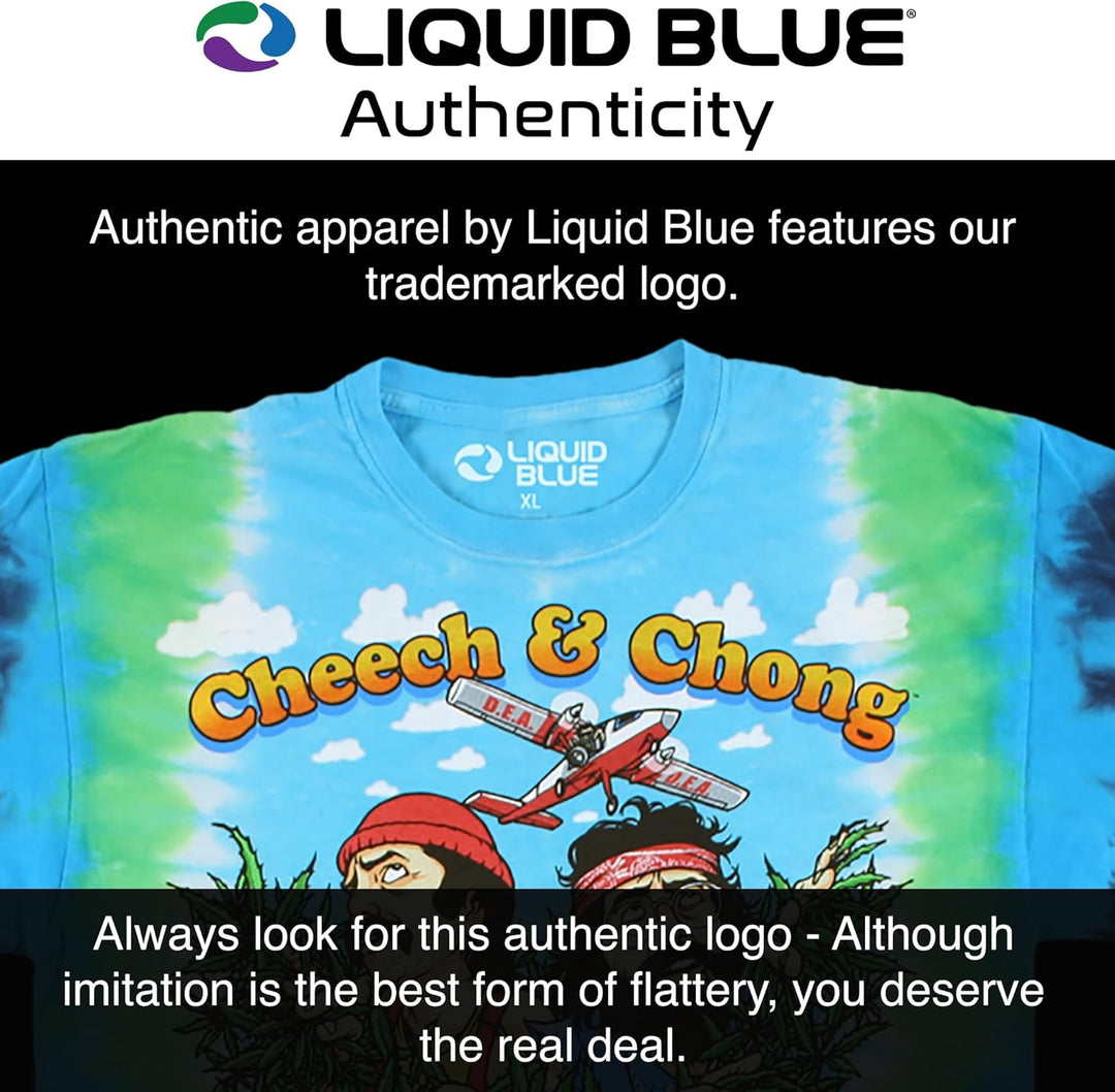 Liquid Blue Herren T-Shirt Cheech and Chong Field of Dreams XL Multi, XL Multi