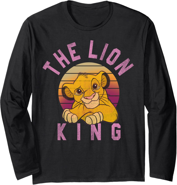 Disney Lion King Sweet Simba Striped Sunset Langarmshirt