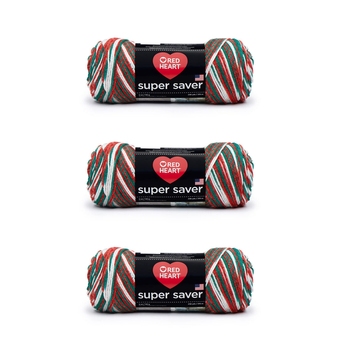 Red Heart Super Saver Garn, 3er-Pack, Mistelzweig, 3 Stück, Mistelzweig