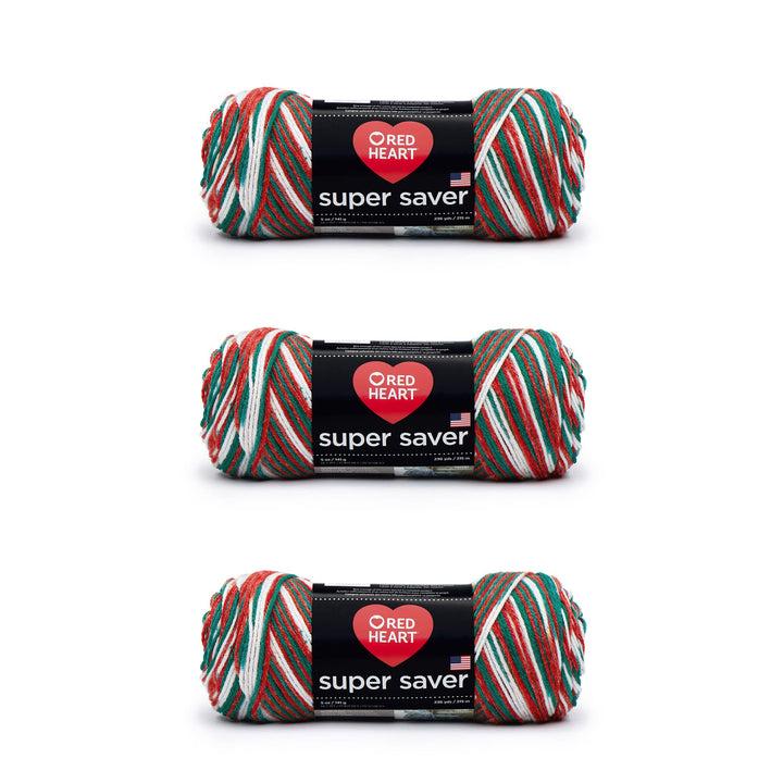 Red Heart Super Saver Garn, 3er-Pack, Mistelzweig, 3 Stück, Mistelzweig