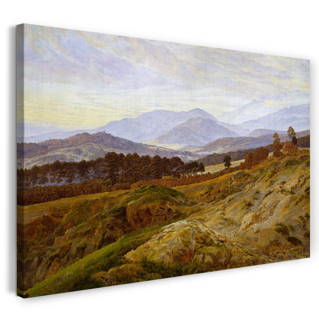 Printed Paintings Leinwand (80x60cm): Caspar David Friedrich - Berg im Riesengebirge 80x60 cm, 80x60