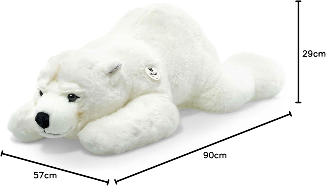 Steiff Kuscheltier Arco Eisbär, Süsses Stofftier mit Kunststoffaugen, Kinder, Jungen & Mädchen, Plüs