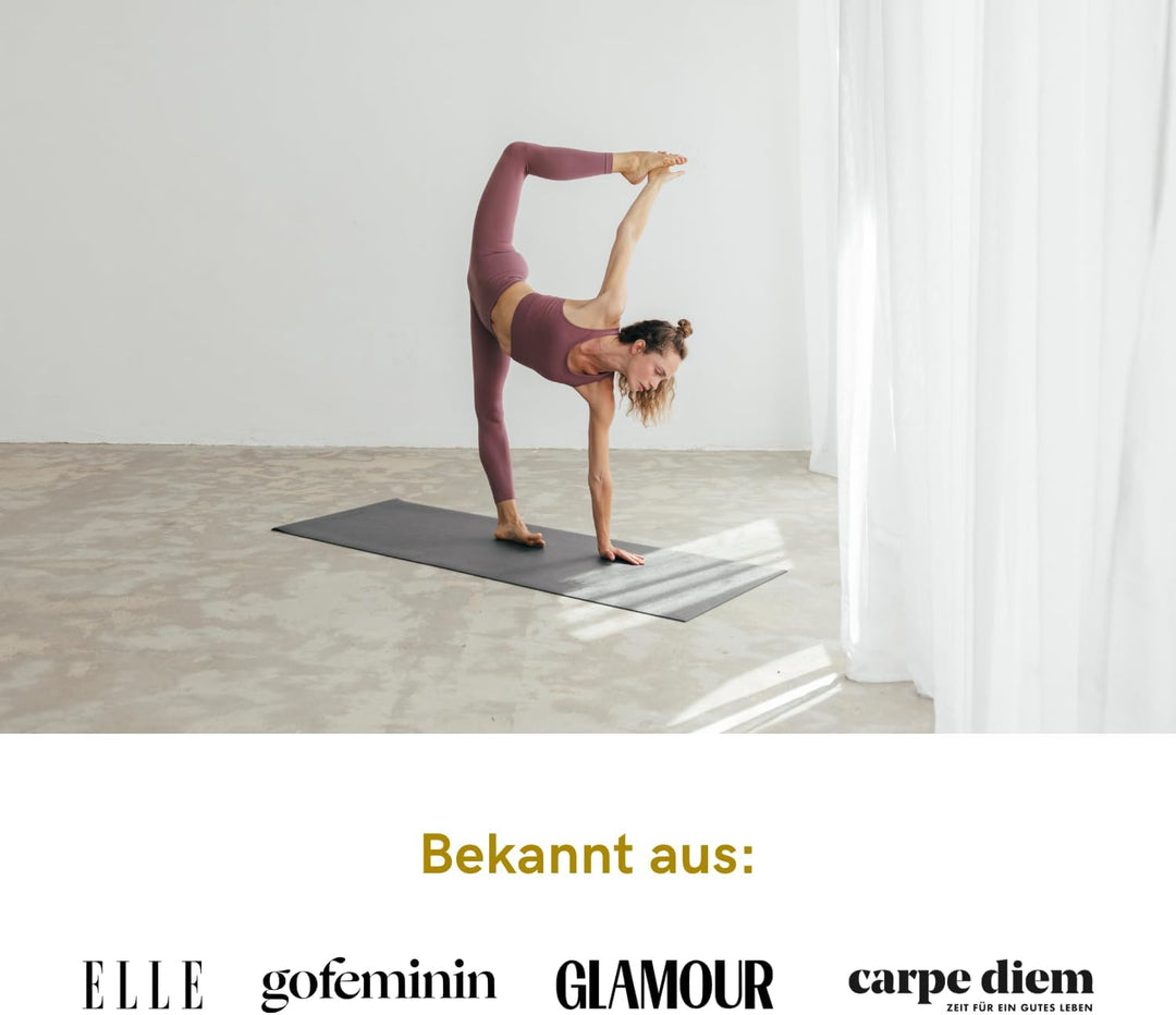 LOTUSCRAFTS® Yogamatte rutschfest, universell nutzbar als Trainingsmatte, Sportmatte, Gymnastikmatte