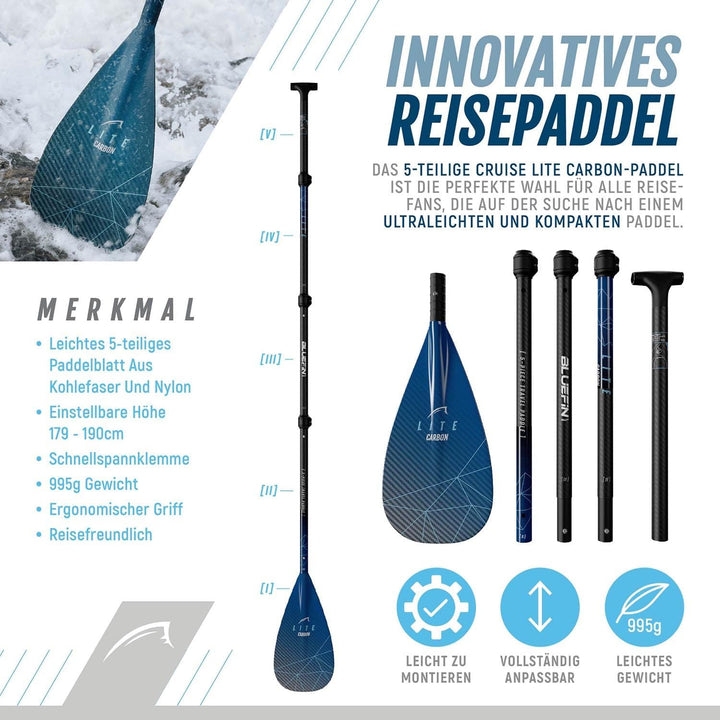 Bluefin Cruise Lite SUP Paddleboard Kit | Leichtes und kompaktes Stehpaddelbrett für Erwachsene | In