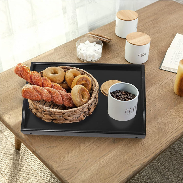 Betttablett, zusammenklappbare Beine mit Griffen, Frühstückstablett für Sofa, Essen, Zeichnen, Platt