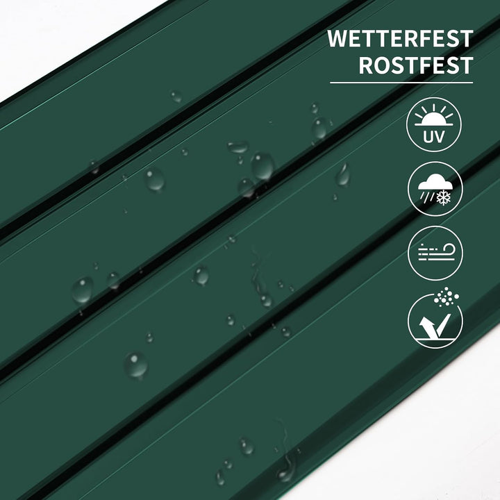 Mondeer Dachblech, Dachbleche Trapezblech, 12PCS Metall Dachdeckung Stahlblech Formblech Platten 115