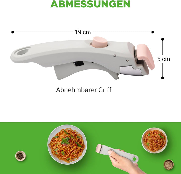 NutriChef Abnehmbarer Griff Ersatz für Topf | Ergonomisches, hitzebeständiges Design, Ein-Klick Druc