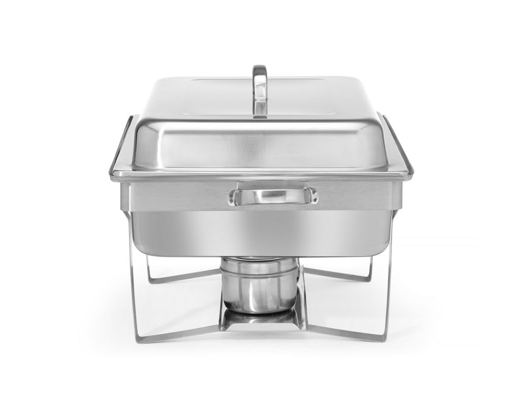 HENDI Chafing Dish, Gastronorm, mit zwei Brennpastenbehältern und einem Behälter 65 mm, geeignet für