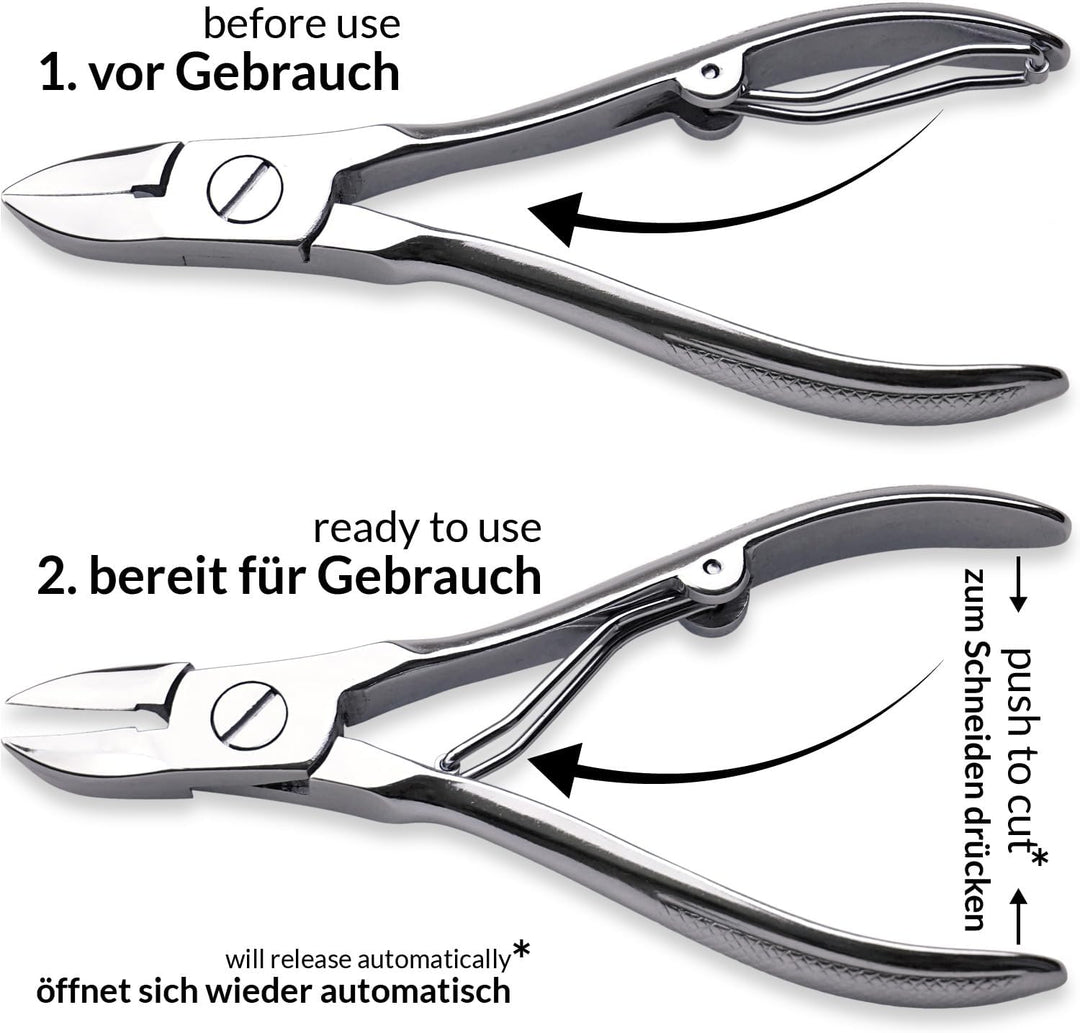 marQus Maniküre Set Herren und Damen 7 Teile mit Nagelzange Solingen Made in Germany für Hand- und F