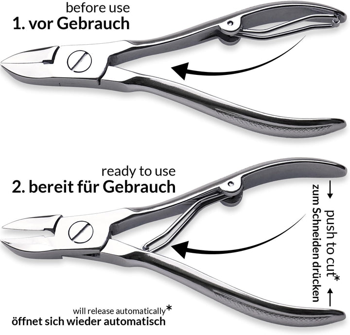 marQus Maniküre Set Herren und Damen 7 Teile mit Nagelzange Solingen Made in Germany für Hand- und F