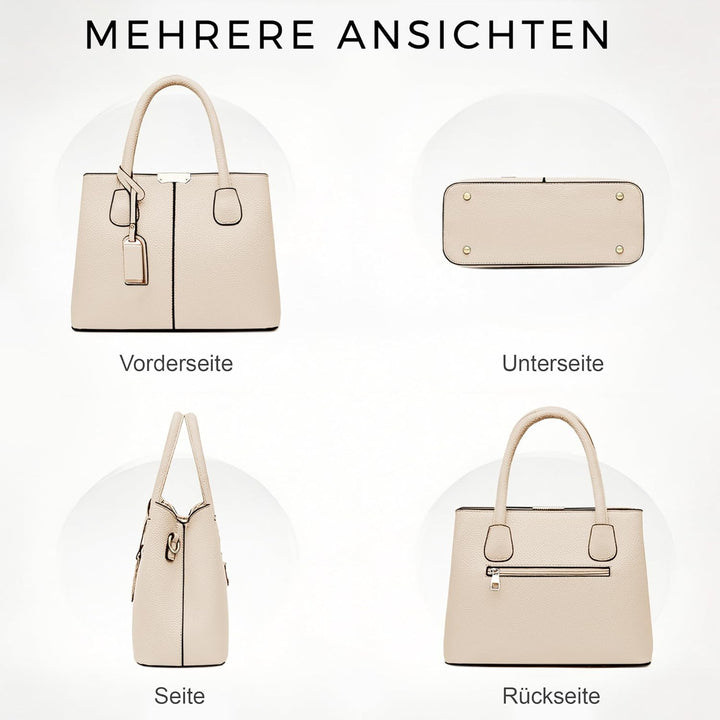 VARLIVOO Elegante Damen-Handtasche, Umhängetasche, Messenger-Tasche, Handtasche, mit verstellbarem S