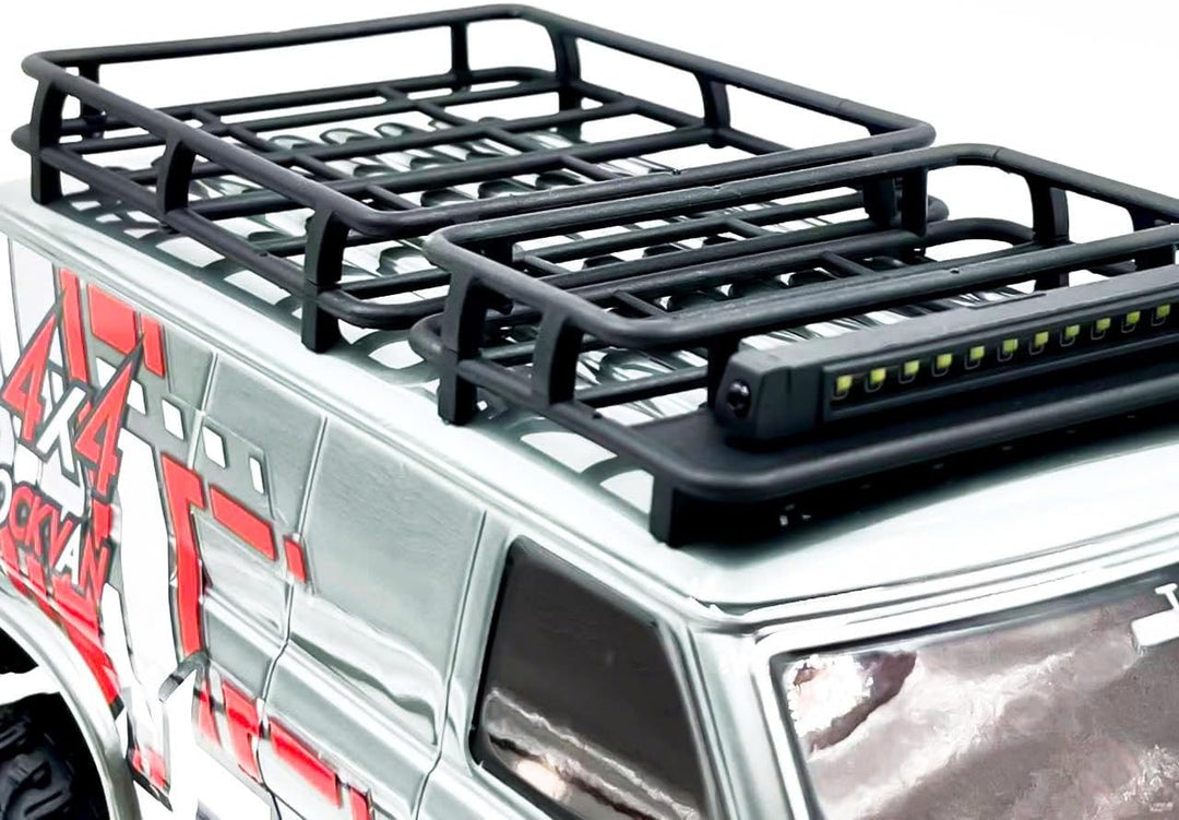 HOBBYPLUS CR18P EVO 2 RockVan RC Crawler - 1/18 Mini RC Crawler mit Zwei-Gang-Getriebe, Ganzmetallge