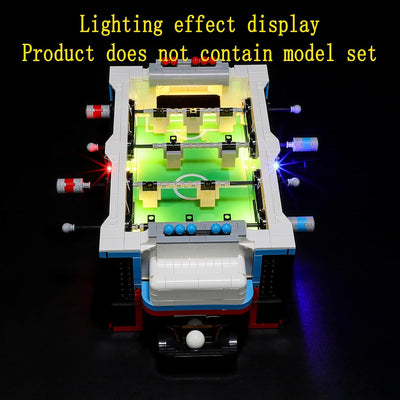 GEAMENT LED Licht-Set Kompatibel mit Lego Tischfussball - Beleuchtungsset für Ideas 21337 Baumodell