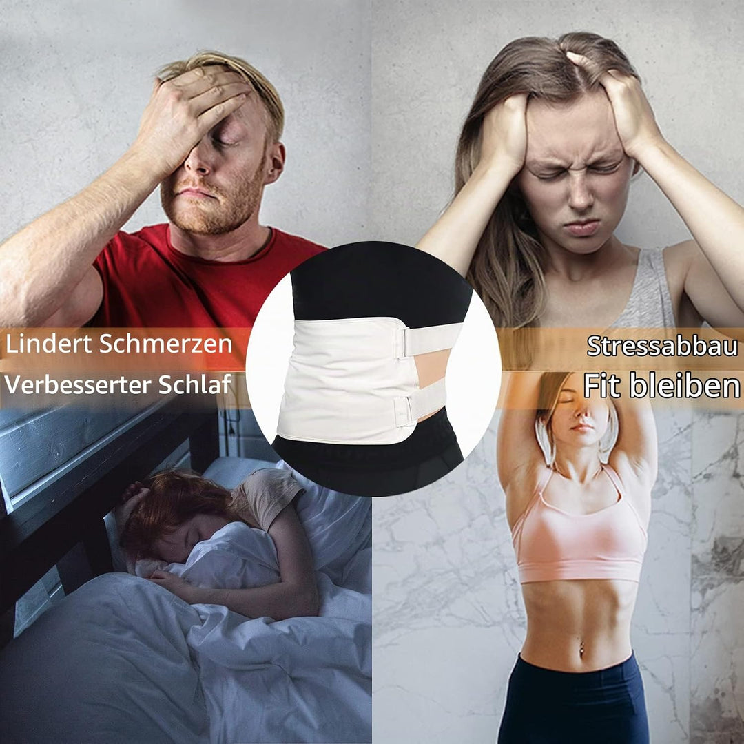 DANLIKT Ölpaket Castor Oil Pack wiederverwendbar, mit Klettverschluss, Hüftgurt zur Entgiftung der L