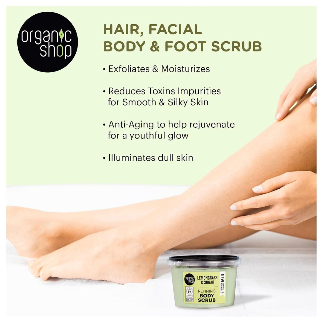 Organic Shop Body Scrub Natural Provence Lemongrass and Sugar 250 ml Lemongrass and Sugar 250 ml (1e