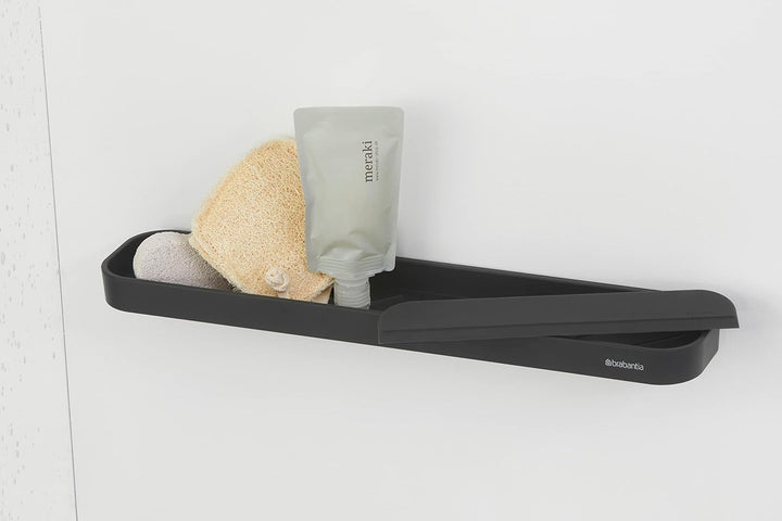 Brabantia - Mindset Duschablage mit Abzieher - Einfache Aufbewahrung - Hygienisches Wasserabflusssys
