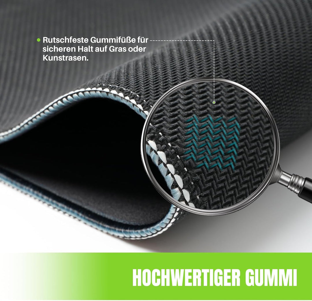 Hikeen Kicktrainer mit Fussball und geräuschlose Fussbalmatte zum verbessert Geschwindigkeit, Kraft