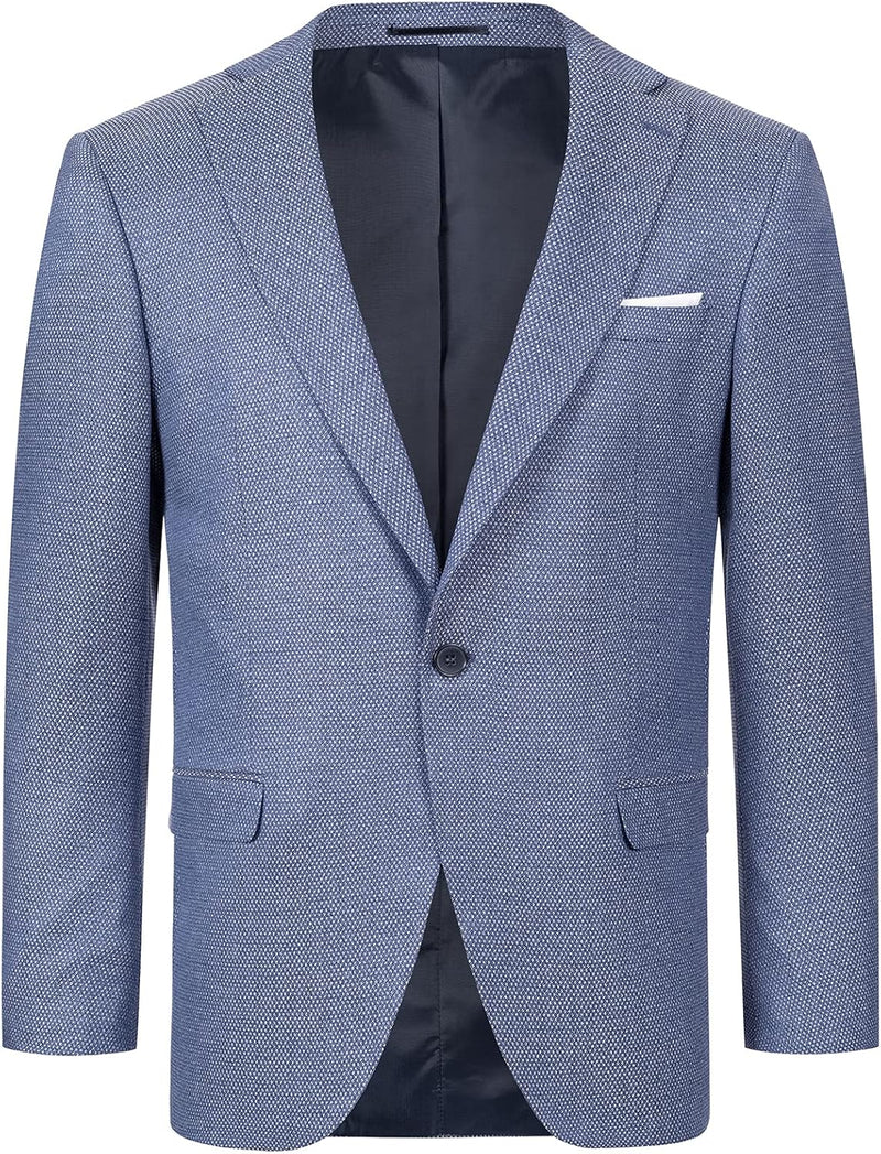Indumentum Herren Sakko Blazer IJS-100 S Hellblau, S Hellblau