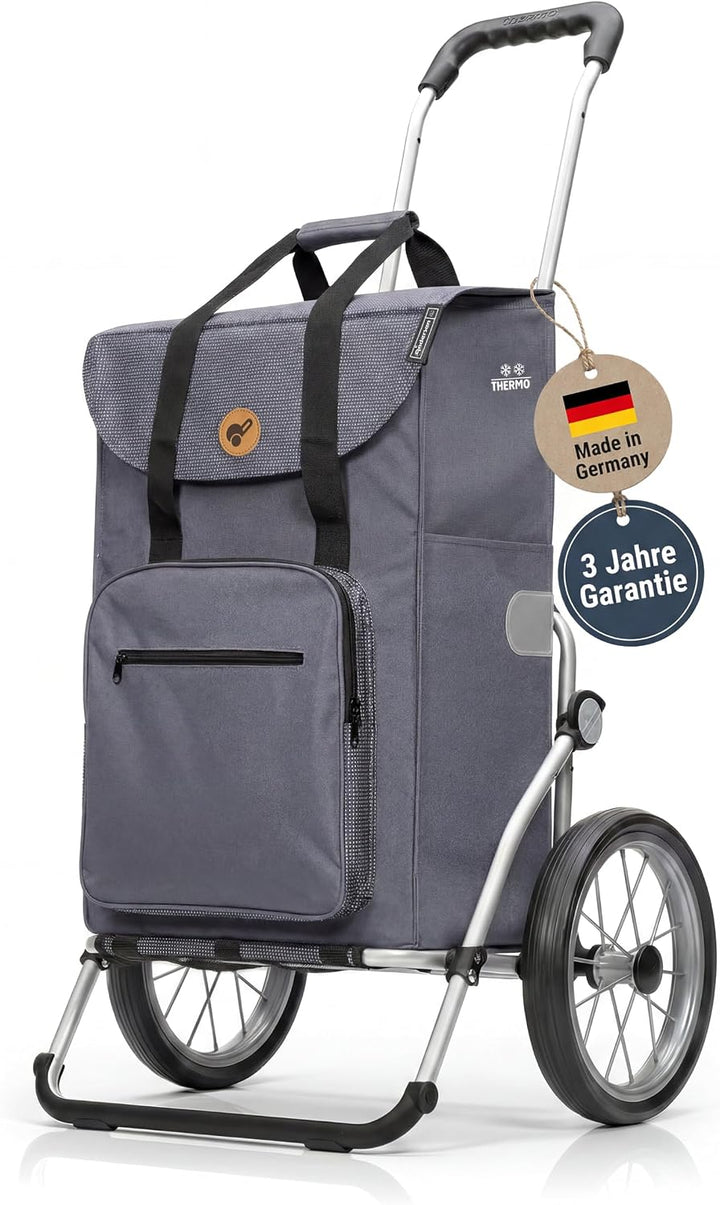 Andersen Einkaufstrolley - klappbar - 45 Liter - mit Kühlfach - Aufhängung für Einkaufswagen - belas
