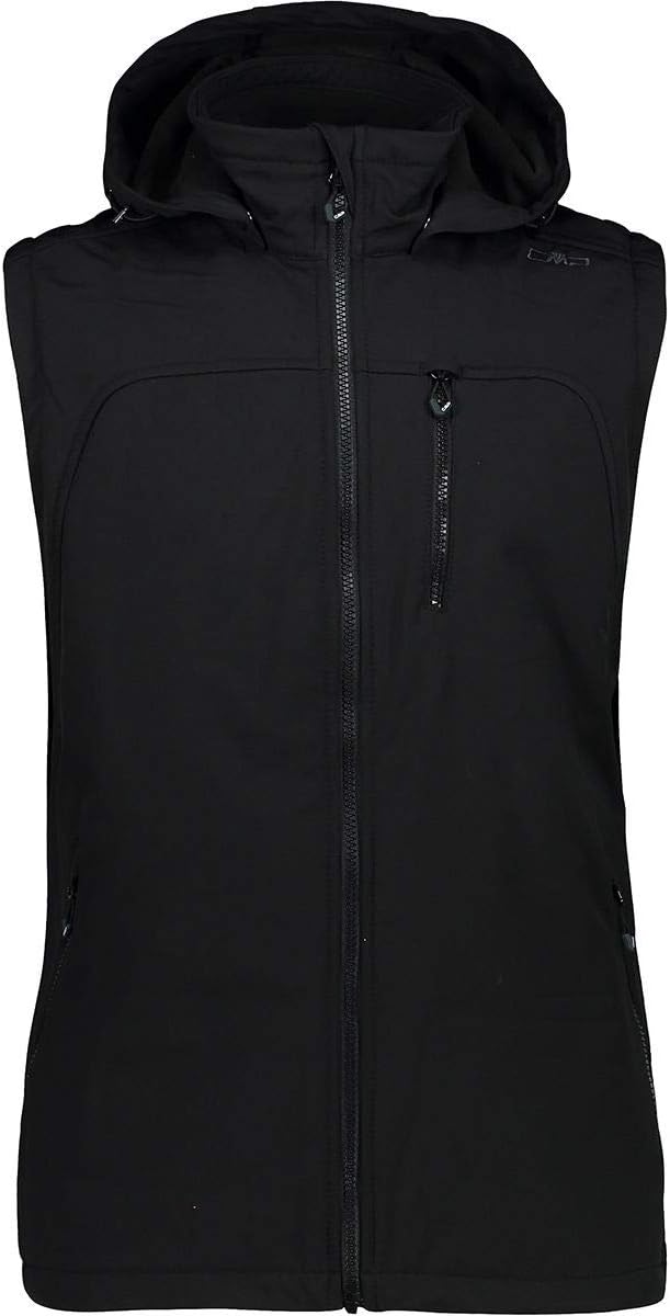 CMP – Man Jacket Snaps Hood With Detachble Sleeves 50 Schwarz, 50 Schwarz