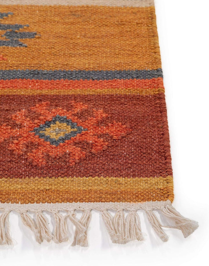 benuta Pure Handgewebter Kelim Zohra - Wolle - Läufer & im Style: Kelim,Traditionell, Ethno-Style, N