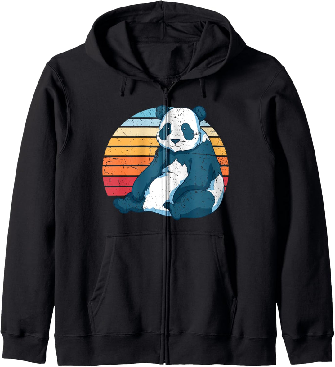 Retro Panda Kapuzenjacke