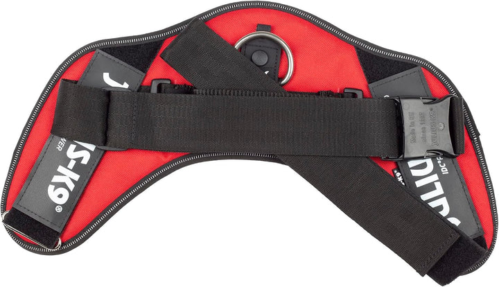 JULIUS K-9 IDC Powergeschirre Rot mit individuelle Klettaufschriften Bundle optionale Grösse, 16IDC+