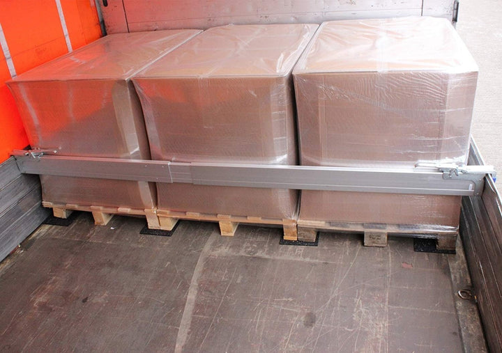 Zwischenwandverschluss für PKW Anhänger 400 daN, Aluminium Klemmbrett Ladungssicherung (2, 2,40-2,70