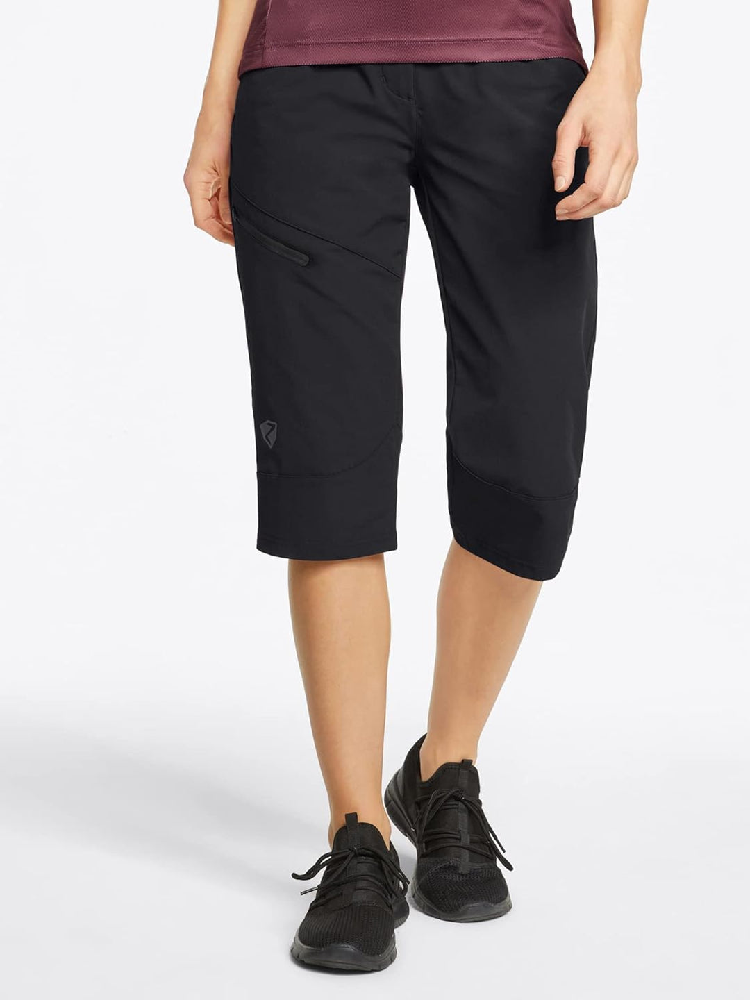 Ziener Damen Outdoor-Shorts/Rad- / Wander-Hose - atmungsaktiv,schnelltrocknend,elastisch,3/4,Knielan