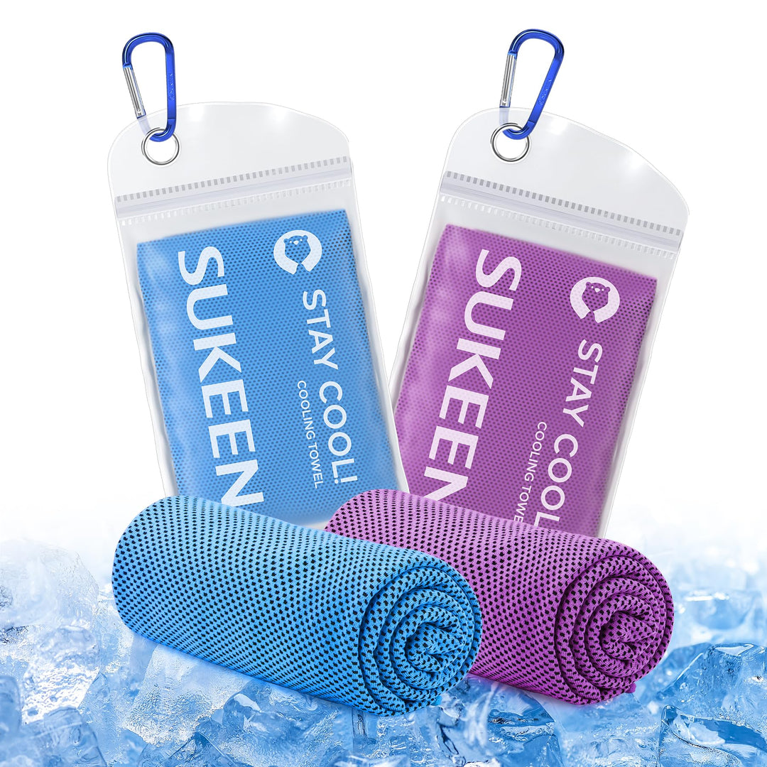 Sukeen Kühlendes Handtuch, Sport Cooling Towel für Hals und Körper, Schweisshandtuch schnelltrocknen