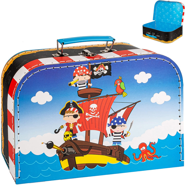 alles-meine.de GmbH Koffer/Kinderkoffer - GROss - Pirat & Piratenschiff - 29 cm - ideal für Spielzeu