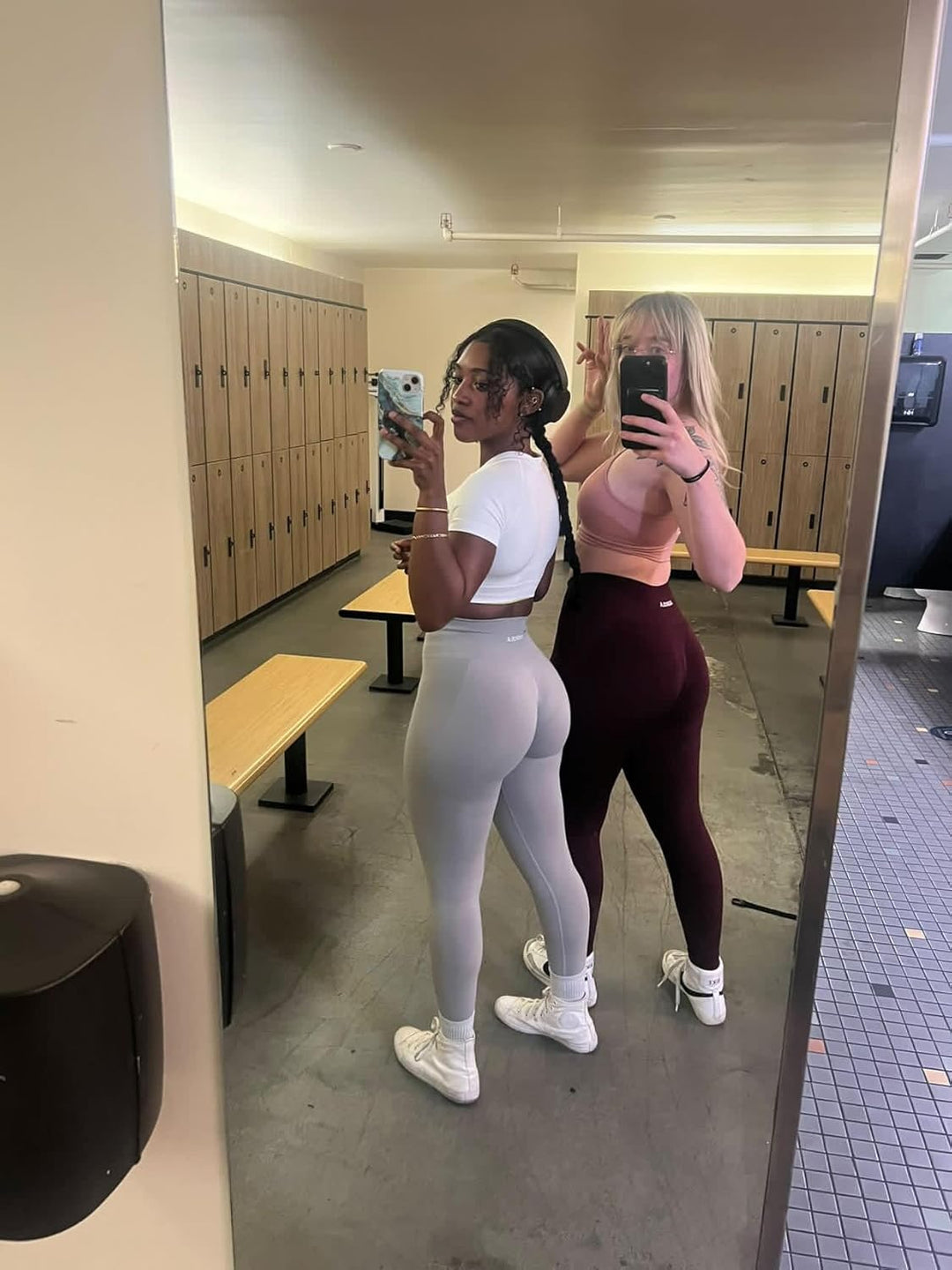 AUROLA Workout-Leggings für Frauen, Nahtlose Scrunch-Strumpfhose, Bauchkontrolle, Fitnessstudio, Fit