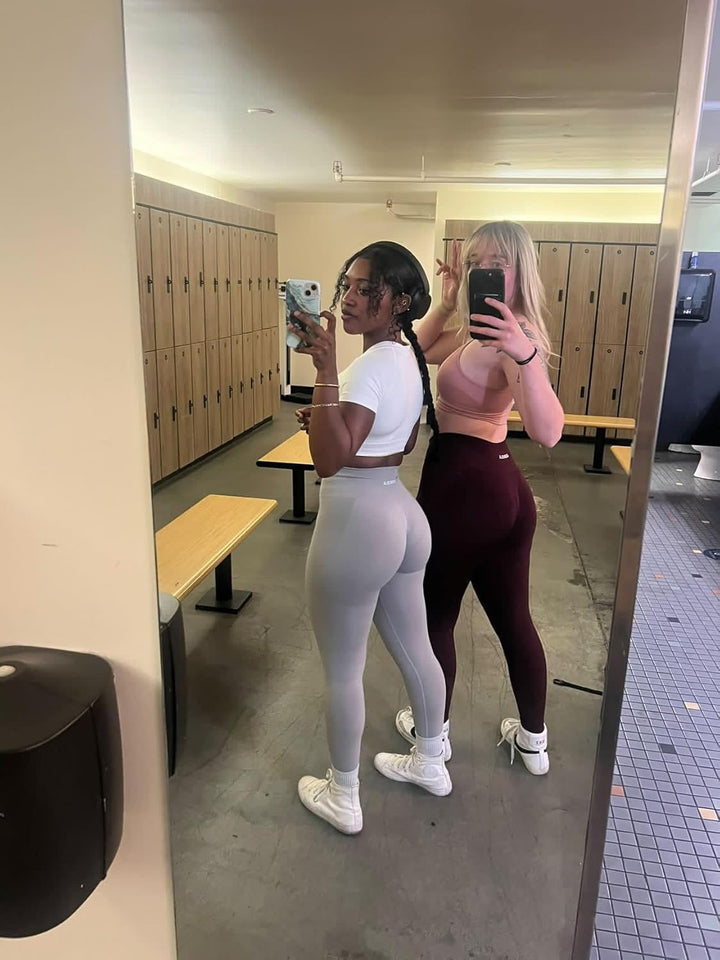 AUROLA Workout-Leggings für Frauen, Nahtlose Scrunch-Strumpfhose, Bauchkontrolle, Fitnessstudio, Fit