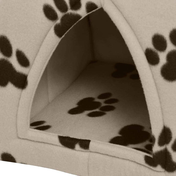 vidaXL Katzenhöhle Katzenbett Katzenhütte Hund Katze Schlafplatz Grösse L Beige, Beige