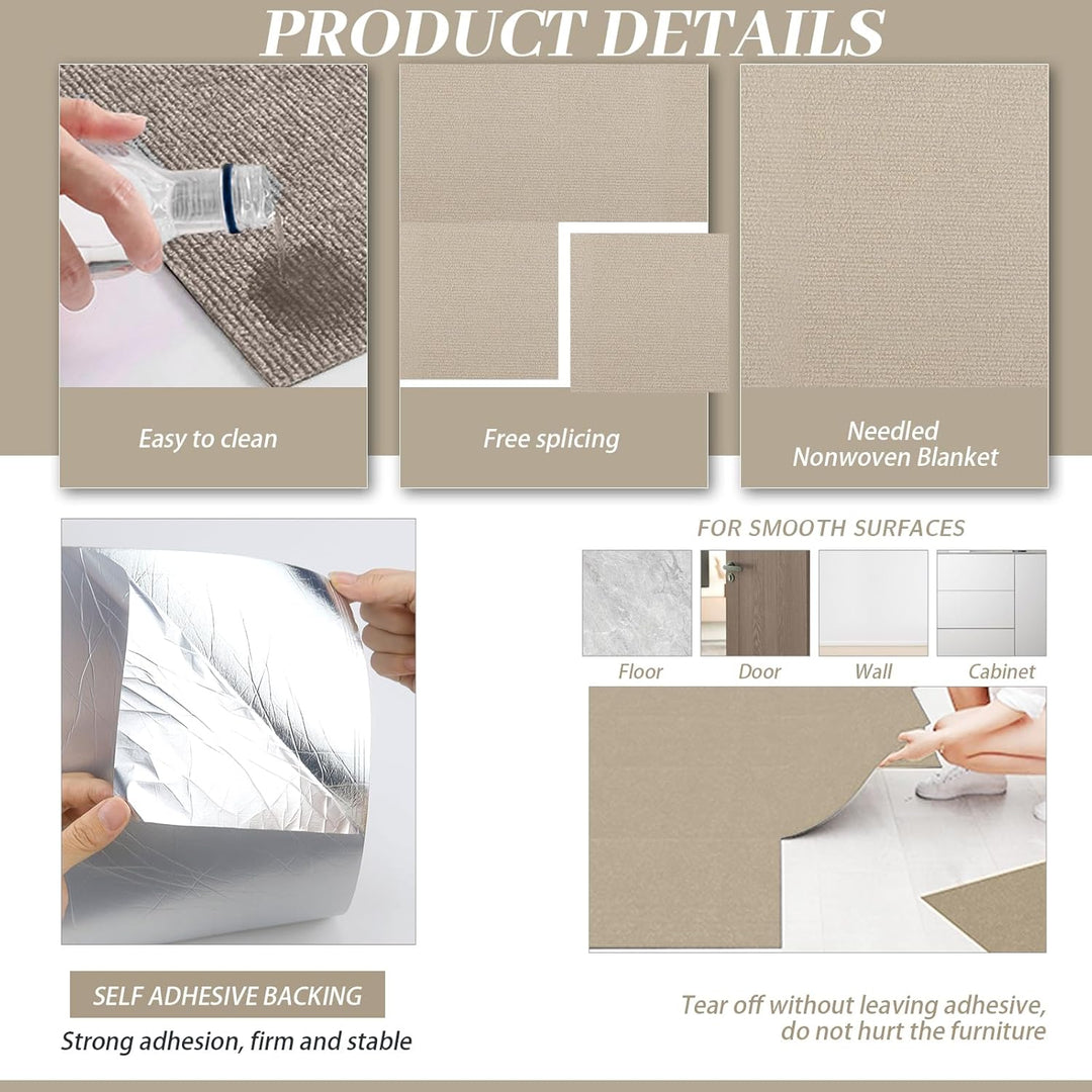 Selbstklebend Kratzbretter Khaki Katze Kratzteppich Katze Kratzmatte Katze Wand Teppich Katzen Kratz
