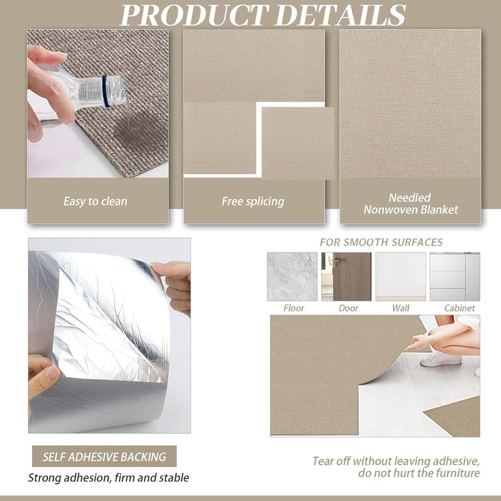 Selbstklebend Kratzbretter Khaki Katze Kratzteppich Katze Kratzmatte Katze Wand Teppich Katzen Kratz