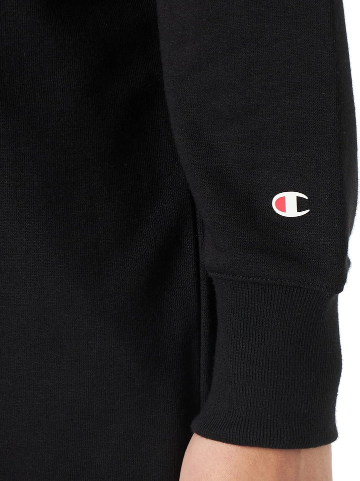 Champion Damen Legacy American Classics Powerblend Terry Maxi-Dress Crewneck Sweatshirt S Schwarz, S