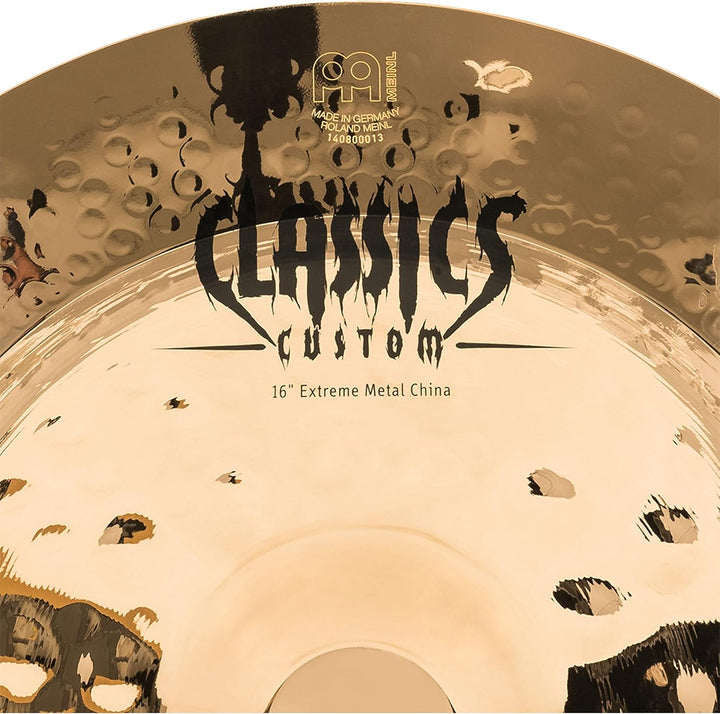 Meinl Cymbals Classics Custom Extreme Metal China 16 Zoll (Video) Schlagzeug Becken (40,64cm) B12 Br
