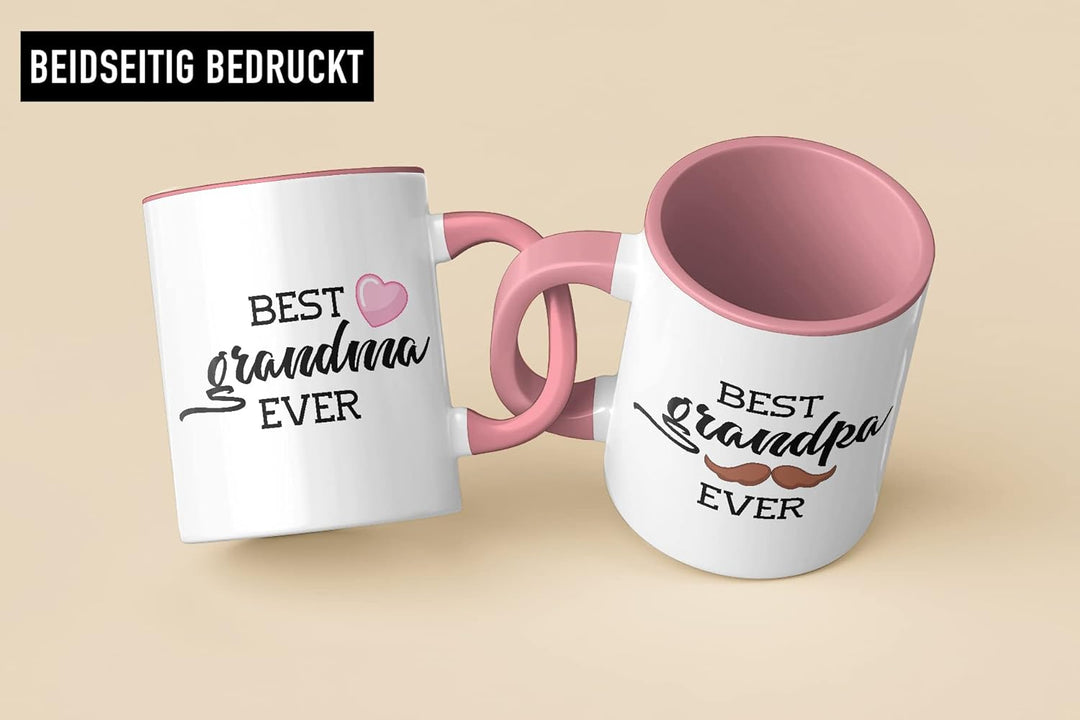 Trendation - Beste Oma und Opa Geschenk Set Tassen Weihnachten Geschenke für Grosseltern Geburtstag