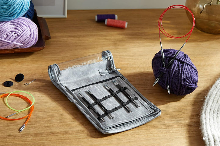 KnitPro 41613 Nadelspitzen Set Karbonz Deluxe, Metall, Sortiet, Sortiet