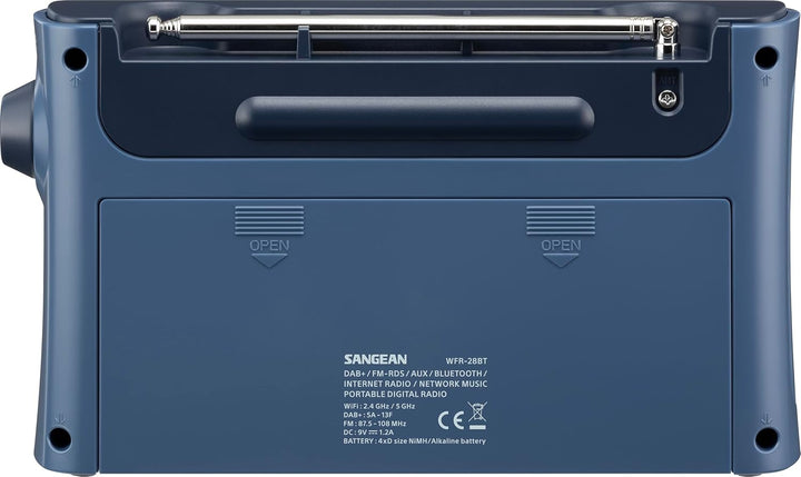 Sangean WFR-28 BT Dark Blue Internetradio mit Dab+ - WLAN - USB - DRM - Bluetooth