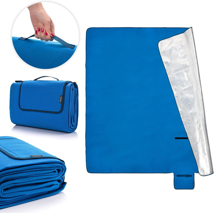 meteor Extra Large Picknickdecke mit wasserdichter Unterseite XXL sanddichte campingdecke Outdoor st