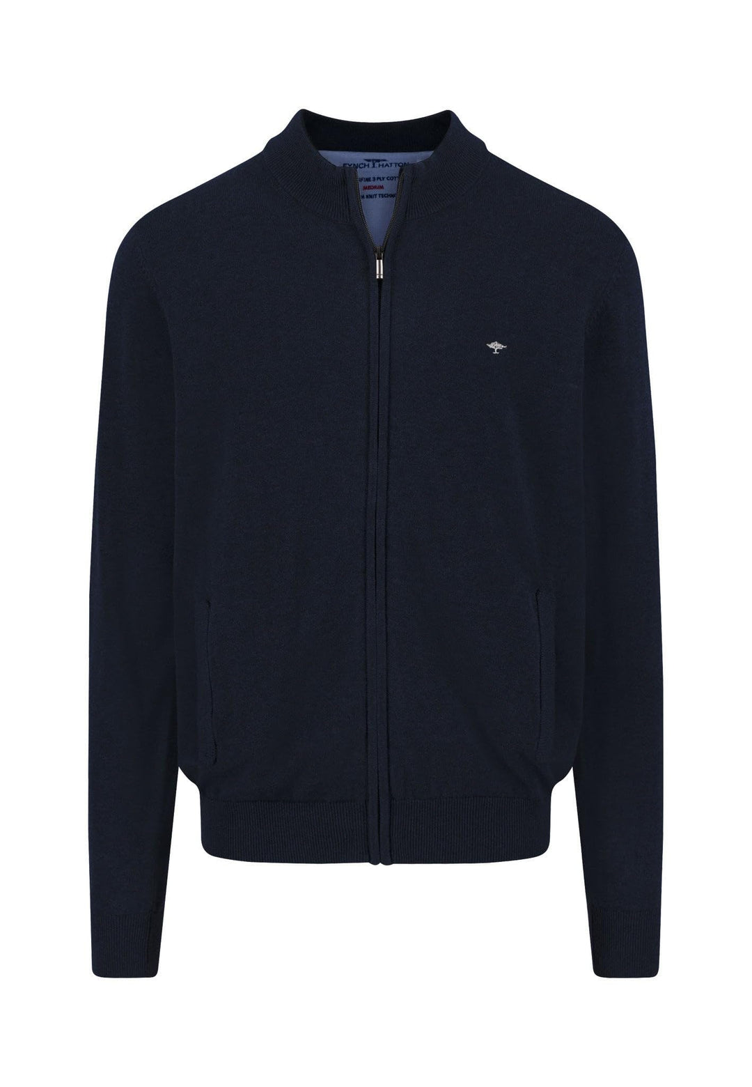 FYNCH-HATTON Herren Cardigan-Zip Strickjacke S Blau (Navy 690), S Blau (Navy 690)