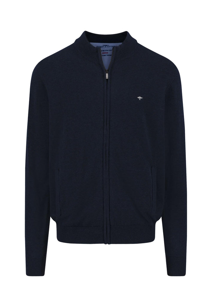 FYNCH-HATTON Herren Cardigan-Zip Strickjacke S Blau (Navy 690), S Blau (Navy 690)