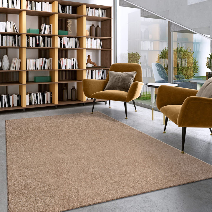Impression Kurzflor-Wohnzimmerteppich - Schlichte Moderne Teppiche für Schlafzimmer, Büro, Flur, Küc