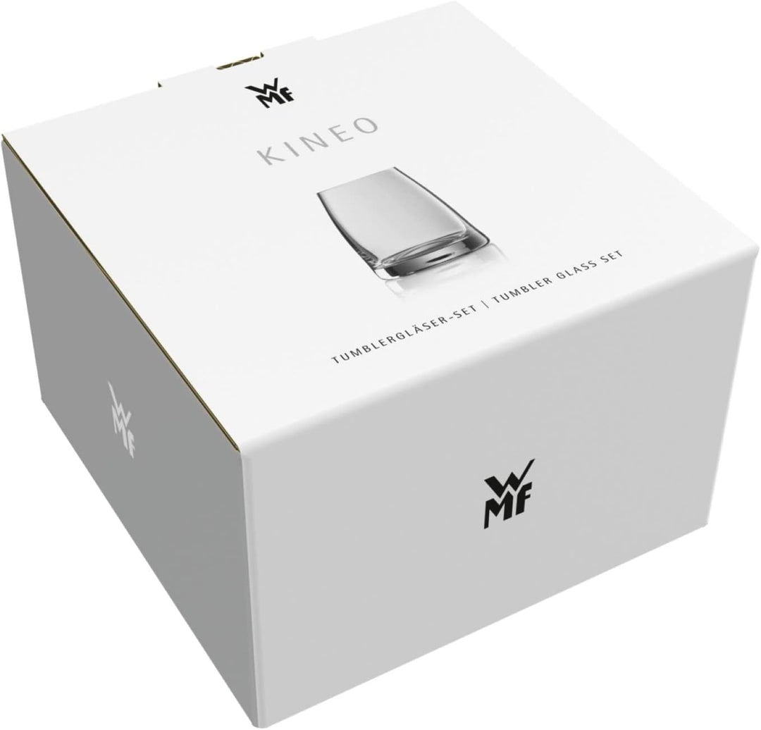 WMF Kineo Wassergläser Set 4-teilig, Trinkgläser, Tumbler 325ml, Kristallglas, dünner Trinkrand, erg
